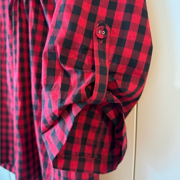 Red and Black Gingham Blouse - Picture 5 of 13
